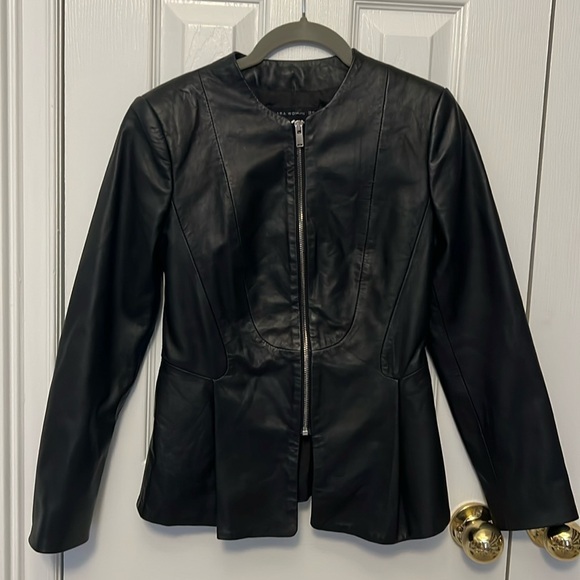 Zara Woman Sz XS Faux Leather Jacket - Picture 1 of 7